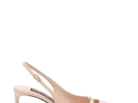 Dolce & Gabbana Lollo — лодочки с ремешком на пятке, бежевые