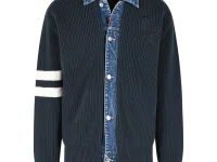 Dsquared2 кардиган с джинсовым воротником рибана