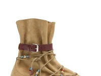 Isabel Marant Letiz — бежевые ботильоны с бисером