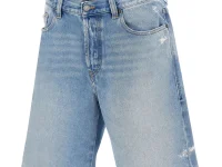 Diesel джинсовые шорты рваные