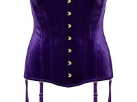 Maison Close x Scandale Rococo Garter Corset — фиолетовый корсет с подвязками