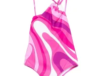 PUCCI Junior слитный купальник с принтом