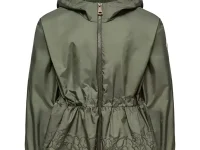 Moncler Enfant Manolya лёгкая куртка-ветровка с капюшоном и вышивкой