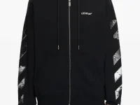 Off-White худи Metal Arrow со стрелкой на молнии