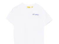 Off-White футболка детская с графическим принтом, белый