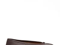 Maison Margiela Tabi ballet flats — коричневые балетки из зернистой кожи