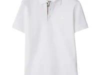 Burberry Polo рубашка хлопковая белая Equestrian Knight