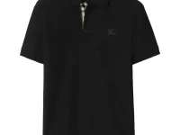 Burberry поло хлопковое slim fit чёрное