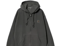 Carhartt WIP худи Hooded Nelson на молнии, серый