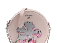 Guess Kids круглая сумка с пайетками и цветочной аппликацией