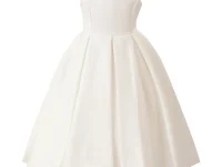 Tulleen Redwooda bow-back dress — нарядное платье с бантом, белый