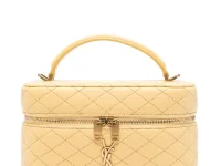 Saint Laurent Gaby Vanity — сумка на плечо из стёганой кожи, жёлтый