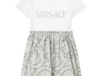 Versace Kids платье с принтом Barocco