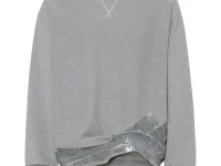 Maison Margiela свитер с эффектом краски на манжетах и низу