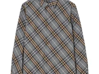 Burberry рубашка клетчатая хлопковая прямого кроя