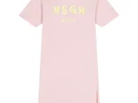 MSGM Kids хлопковое платье с принтом логотипа