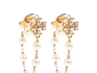 Tory Burch Moondance серьги-подвески с цепочкой