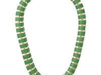 Roxanne Assoulin The Stone Slice — ожерелье с эмалевым шармом, золотой