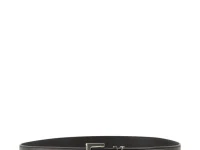 Saint Laurent Cassandre кожаный ремень чёрный