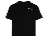 Palm Angels Kids полосатая футболка с коротким рукавом
