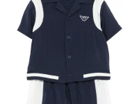 Emporio Armani Kids комплект с вышивкой логотипа — шорты и футболка