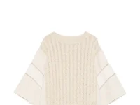 Max Mara свитер с косами и панельным кроем