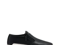 Giuseppe Zanotti Conley слипоны чёрные кожаные