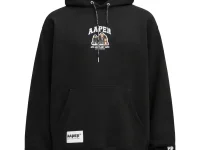 AAPE BY *A BATHING APE® худи на кулиске чёрное