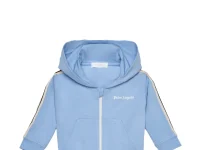 Palm Angels Kids брюки с боковыми лампасами синие