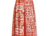 Dolce & Gabbana Majolica плиссированная юбка