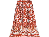 Dolce & Gabbana юбка макси Majolica с принтом