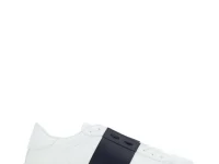 Valentino кроссовки кожаные с контрастной лентой