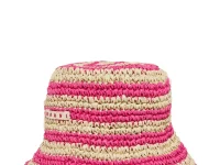 Marni Kids панама из бумажной рафии в полоску
