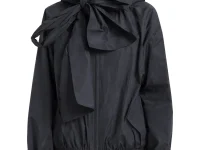 Moncler куртка-бомбер с капюшоном и бантом