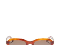 VALENTINO GARAVANI EYEWEAR солнцезащитные очки прямоугольные ацетатные коричневые