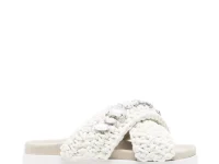 INUIKII crystal-embellished woven sandals