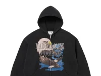 Supreme x MM6 Maison Margiela худи с принтом орла на молнии