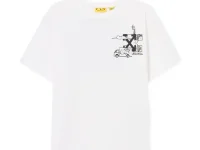 Off-White Graffiti T-shirt — белая футболка с графити-принтом для подростков