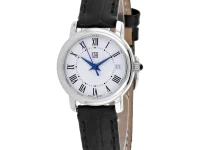 Movado ESQ 30mm — часы с кварцевым механизмом, белый циферблат