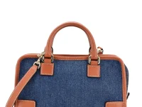 Loewe Pre-Owned Amazona NM Bag Denim 28 — сумка через плечо, синяя
