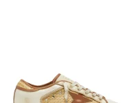 Golden Goose Super-Star кроссовки белые с рафией