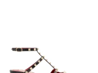 Valentino Rockstud court heeled pumps — чёрные лодочки