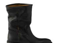 Prada Vintage-effect leather boots