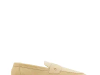 Ferragamo Эспадрильи-лоферы замшевые бежевые
