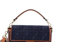 Fendi Pre-Owned Baguette NM — сумка через плечо из денима с вышивкой Zucca, синий