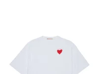 Marni Kids футболка с принтом сердца
