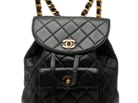 CHANEL Pre-Owned Duma рюкзак стёганая кожа ягнёнка чёрный