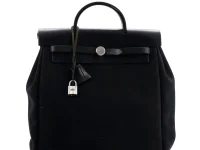 Hermès Pre-Owned Herbag A Dos Toile and Leather GM