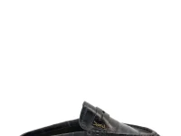Saint Laurent Cassandre мюли из кожи угря