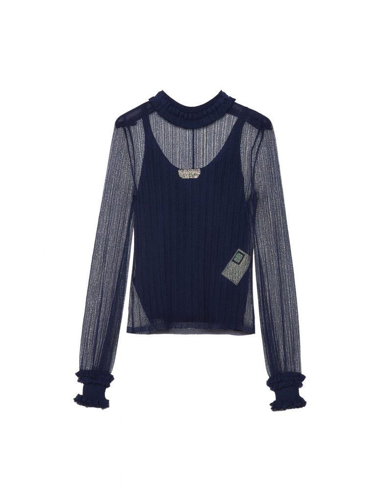 Fendi — блуза темно-синяя 38.4/42.4